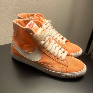 Nike Orange Mesh Blazer Sneakers